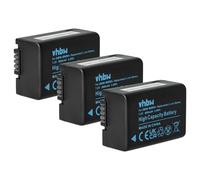 vhbw 3x batteria compatibile con Panasonic Lumix DMC-FZ150, DC-FZ82, DMC-FZ100, DC-FZ83 fotocamera (800mAh, 7,2V, Li-Ion), infochip