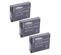 vhbw 3x batteria compatibile con Panasonic Lumix DMC-TZ56, DMC-TZ40, DMC-TZ41, DMC-FT5, DMC-TS5, DMC-FT7 fotocamera (900mAh, 3,6V, Li-Ion)