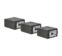 vhbw 3x batteria compatibile con Panasonic NV-MX300, NV-MX5, NV-MX350, NV-MX7, NV-MX500, NV-MX30 videocamera camcorder (5400mAh, 7,4V, Li-Ion)