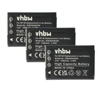 vhbw 3x batteria compatibile con Ricoh GXR P10 28-300 mm F3.5-5.6 VC, S10 24-72 mm F2.5-4.4 VC fotocamera (1500mAh, 3,6V, Li-Ion)