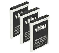 vhbw 3x batteria compatibile con Samsung Galaxy Style M340S, S2 Plus GT-i9105 smartphone cellulare (1750mAh, 3,7V, Li-Ion)