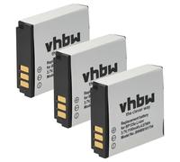 vhbw 3x batteria compatibile con Samsung HMX-Q10TP, HMX-Q10UP, HMX-Q130, HMX-Q130BN, HMX-Q10UN videocamera camcorder (1100mAh, 3,6V, Li-Ion)