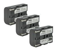 vhbw 3x batteria compatibile con Samsung VP-D20, VP-D21, VP-D23, VP-D24, VP-D190MSi, VP-D230, VP-D250 videocamera camcorder (600mAh, 7,2V, Li-Ion)