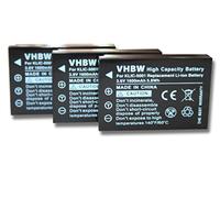 vhbw Batterie 3x compatibili con Sanyo Xacti VPC-FH1/HD1000/DMX-HD1000/HD2000 1600mAh 3,6V Li-Ion