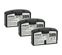 vhbw 3x batteria compatibile con Sennheiser Set 50 TV, SET 55 TV, RS 8-9 auricolari cuffie wireless (60mAh, 2,4V, NiMH)