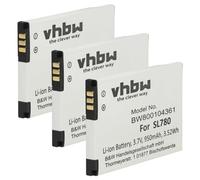 vhbw 3x batteria compatibile con Siemens Gigaset SL610H Pro, SL780, SL450H, SL450A Go, SL450HX telefono fisso cordless (950mAh, 3,7V, Li-Ion)