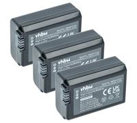 vhbw 3x batteria compatibile con Sony Alpha A6400, A6300, A7r ILCE-7K, A7r ILCE-7R, A7R II fotocamera (950mAh, 7,2V, Li-Ion), infochip