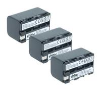 vhbw 3x batteria compatibile con Sony DCR-PC6, DCR-PC5E, DSC-F505, DCR-PC9, DCR-TRV1VE, DCR-PC5 videocamera camcorder (2000mAh, 3,6V, Li-Ion)