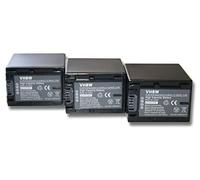 vhbw 3x batteria compatibile con Sony DCR-SR68E, DCR-SR77E, DCR-SR78E, DCR-SR87E videocamera camcorder (2200mAh, 7,2V, Li-Ion)