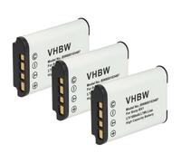 vhbw 3x batteria compatibile con Sony HDR-AS200V, HDR-AS30, HDR-AS200VR, HDR-AS30V, HDR-AS200VB, HDR-AS300 fotocamera (1000mAh, 3,6V, Li-Ion)