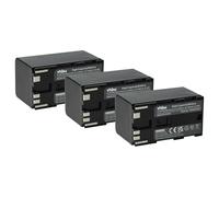 vhbw 3x batteria sostituisce Canon BP-955 per videocamera camcorder (4400mAh, 7,4V, Li-Ion)