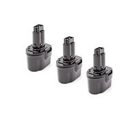 vhbw 3x batteria sostituisce DeWalt DE9057 per attrezzi da lavoro (2000 mAh, NiMH, 7,2 V)