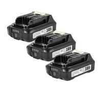 vhbw 3x batteria sostituisce Makita BL1015, BL1015B-2, BL1016, BL1020, BL1020B-2, BL1020B, BL1015B per utensile elettrico (2000 mAh, Li-Ion, 12 V)