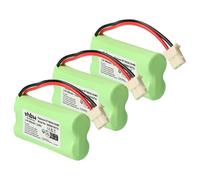 vhbw 3x batteria sostituisce Motorola BT283342, BT183342 per telefono fisso cordless (800mAh, 2,4V, NiMH)