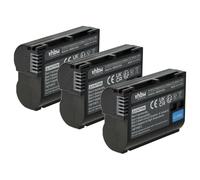 vhbw 3x batteria sostituisce Nikon EN-EL15, EN-EL15b, EN-EL15A, EN-EL15c per fotocamera (1400mAh, 7V, Li-Ion), infochip