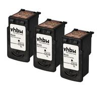 vhbw 3x cartucce compatibile con Canon Pixma MX340, MP282, MP492, MP495, MX320, MP499, MX330, MP480, MP490 stampante - nero (ricaricata)