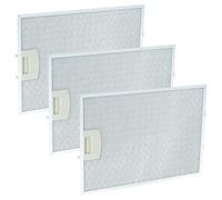 vhbw 3x Filtri Anti-Grasso Permanente compatibile con Constructa CD639050/01, CD639250/01, CD646550/01, CD649550/01 Cappa da Cucina, metallo