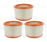 vhbw 3x filtro a lamelle compatibile con Nilfisk 761-2H, 761-21, 751-71, 751-61, 751-2M, 751-21, 751-11, 751-0H, 751-01 aspirapolvere portatile