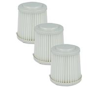 vhbw 3x filtro a pieghe piatte compatibile con Black & Decker Dustbuster Flexi PD1800EL aspirapolvere - Cartuccia filtrante