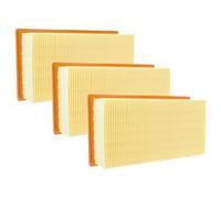 vhbw 3x filtro a pieghe piatte compatibile con Festool CTL 22 E, CTL 44 E/LE, CTL 33 E/LE aspirapolvere umido/secco - Elemento filtrante