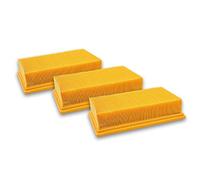 vhbw 3x filtro a pieghe piatte compatibile con Flex VCE 35 L MC, VCE 45 L AC, VCE 45 M AC, VCE 35 L AC aspirapolvere - Elemento filtrante