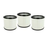 vhbw 3x filtro a pieghe piatte compatibile con Parkside PNTS 30/8 E, 35/5(E/S), 30/9 E, 30/9(E/S), 30/9, 30/8(E/S) aspirapolvere - Cartuccia filtrante