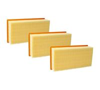 vhbw 3x filtro a pieghe piatte compatibile con Würth HWS 15-L, ISS 32 aspirapolvere - Elemento filtrante