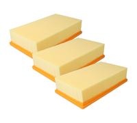 vhbw 3x filtro a pieghe piatte compatibile con Würth ISS 45-M, ISS 35, ISS 35-S, ISS 55-S aspirapolvere - Elemento filtrante