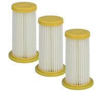vhbw 3x filtro a pieghe piatte sostituisce Philips 432200520850 per aspiratore - bianco/giallo