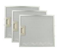 vhbw 3x filtro anti-grasso compatibile con AEG ADX6300BW, DE6261-ML, ADX6301BW, DE6266W, DE6261ML cappa da cucina - 30,7 x 27,8 x 0,85 cm, metallo