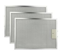 vhbw 3x filtro anti-grasso compatibile con Electrolux EFT 60100 W 94212244600 cappa da cucina - 38 x 28,3 x 0,9 cm, metallo