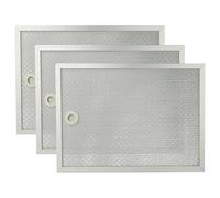 vhbw 3x filtro anti-grasso compatibile con Rex/Electrolux CA956DEX, CA656DEX cappa da cucina - 31,7 x 23,25 x 0,9 cm, metallo
