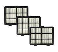 vhbw 3x filtro compatibile con Bosch BGC05A320/03, BGC05A320/01, BGC05A220A/03, BGC05A220A/02 aspirapolvere - filtro HEPA nero/bianco