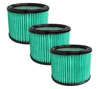 vhbw 3x filtro compatibile con Bosch GAS 12-25 PL, 15 PS aspirapolvere - filtro HEPA azzurro/nero