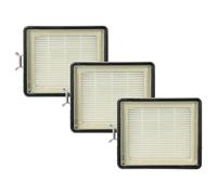 vhbw 3x filtro compatibile con Lux Intelligence Serie S115 aspirapolvere - Filtro aria di scarico, bianco/grigio