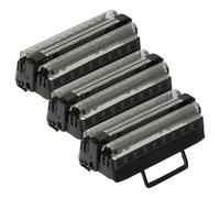 vhbw 3x Lamina a doppio taglio compatibile con Eltron 4000 (48.0, 48.1, 48.3), 4810 (48.0, 48.1, 48.3) rasoio elettrico + telaio, colore nero/argento