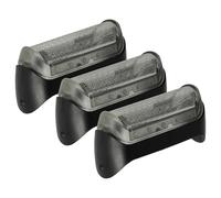 vhbw 3x Lamina di taglio compatibile con Braun CruZer5 Face, CruZer3, CruZer4 Face, CruZer2 rasoio elettrico + telaio, colore nero/argento