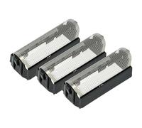 vhbw 3x Lamina di taglio compatibile con Braun Formula 3025, 3509, 1, 3008, 3012, 3020, 3009, 3010 rasoio elettrico + telaio, colore nero/argento