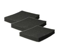 vhbw 3x microfiltro igienico compatibile con Samsung SC4330, SC4332, SC4331, SC4335 aspirapolvere - Filtro dell'aria nero/bianco, rettangolare