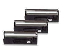 vhbw 3x nastro inchiostrato compatibile con Epson IPC PRT 290-11, CTM 290, ERC 27, CTM 390, M 290 stampante ad aghi - nero