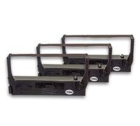 vhbw 3x nastro inchiostrato compatibile con Epson TM 267 C, TM 267 II, TM 267 D, TM 280, TM-280 stampante ad aghi - nero