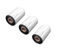 vhbw 3x nastro trasferimento termico compatibile con Toshiba Tec B-FV4T, B-EX4T2 etichettatrice, indelebile, 100mmx300m, cera/resina