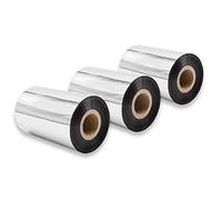 vhbw 3x nastro trasferimento termico compatibile con TSC TTP-343 Plus, TTP-268M etichettatrice, indelebile, 100mmx300m, cera di qualità plus