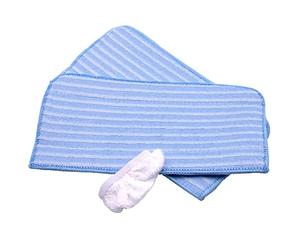 vhbw 3X Panno Compatibile con Dirt Devil AquaClean M319, M319-0 Scopa a Vapore - 1x Panno in Cotone, 2X Panni in Microfibra