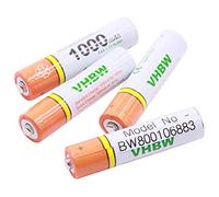 vhbw 4 x Batteria AAA, Micro, R3, HR03 1000mAh compatibile con Siemens Gigaset AS285, C300, C590, C595, C610, C610A, C610H, C610 IP, CX610 ISDN