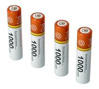 vhbw 4x batteria AAA micro compatibile con Siemens Gigaset C570, C570HX, CL660, CL660HX, E290, E290HX, E370 telefono fisso cordless (1000mAh, 1,2V, NiMH)