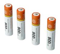 vhbw 4x batteria AAA micro compatibile con Snom M15, M25, M25 IP telefono fisso cordless (800mAh, 1,2V, NiMH)