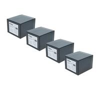 vhbw 4x Batteria di bordo compatibile con Wolf Garten 13AW26SC650 caravan, barca, roulotte, camper (6Ah, 12V, AGM), 10,8 x 9,1 x 7,2 cm