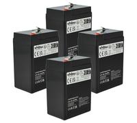 vhbw 4x Batteria di bordo per caravan, barca, roulotte, camper (6Ah, 6,4V, LiFePO4)