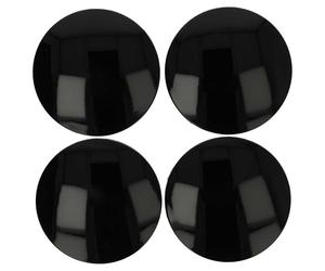 vhbw 4x coprimozzo compatibile con Alutec autovetture - Copriruota, 64 mm nero, plastica